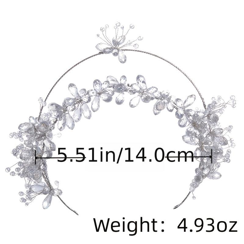 Crystal Flower Headband Earring Set Wedding Hair Accessories