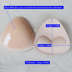 Adhesive Bra Push Up Triangle Bikini Chest Pads Women's Lingerie Accessories