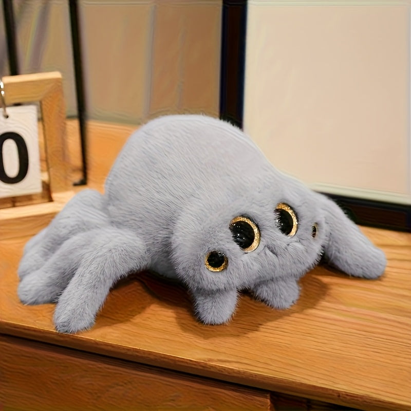 Halloween Spider Plush Toy Soft Gray & Striped Boys & Girls Party