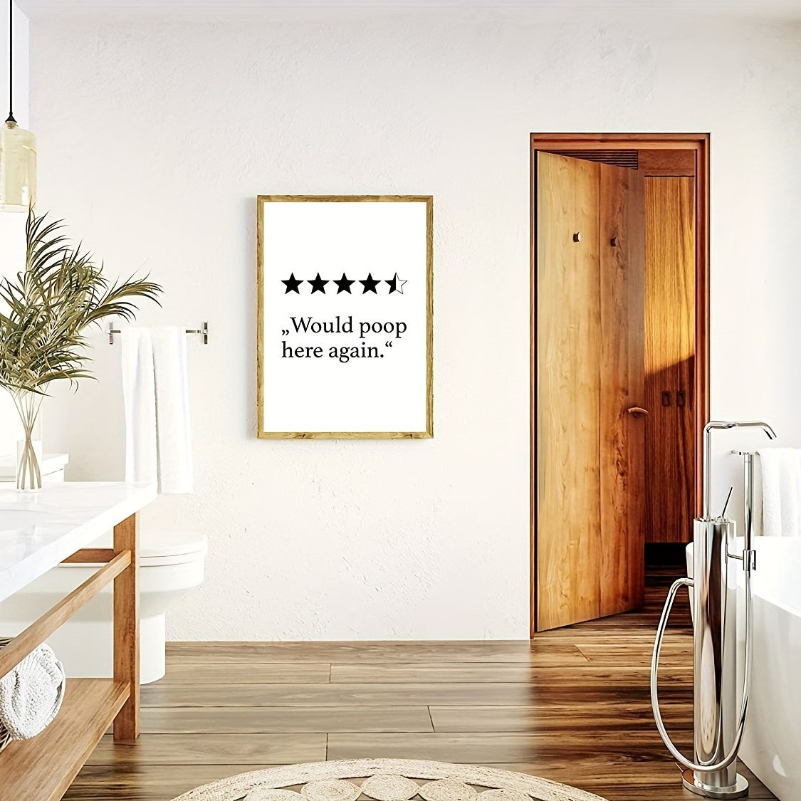 1 Pc Poster Bathroom Decoration High Art Print Wall Pictures