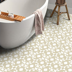 Moroccan Yellow Mosaic Tile Look Peel and Stick Floor Tile Set