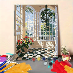 DIY Paint by Numbers Kit Create Your Own Window Niche Ideal Gift Crafts