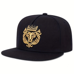 Men's Lion Crown Baseball Cap Adjustable Casual Hat Hip Hop Style