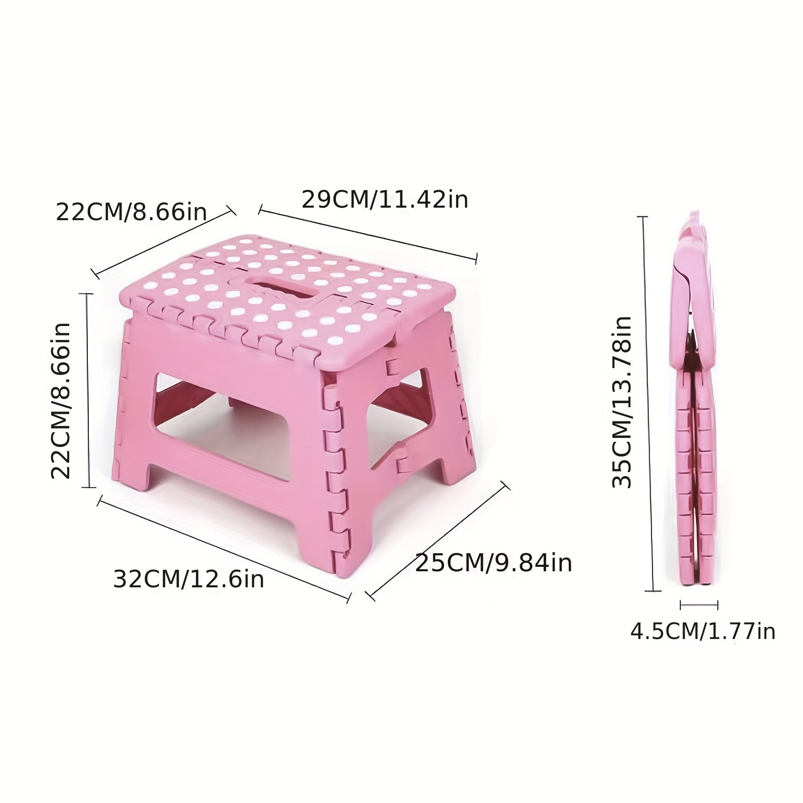 Portable Plastic Folding Stool for Outdoor Picnic