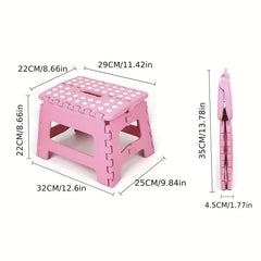 Portable Plastic Folding Stool for Outdoor Picnic