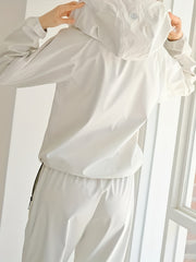 2pcs Sweat Sports Sets Slimming Weight Loss Sweating Jacket Top & Sweating Pants