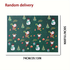 5pcs Christmas Gift Wrapping Paper Thick Copperplate Paper