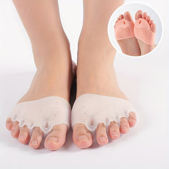 2 Pairs Silicone Toe Separators Toe Straightener for Night and Home Use