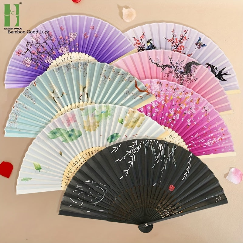 Bamboo Folding Fan Chinese Style Small Fan Student Gift