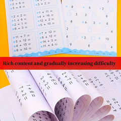 100 Math Operations Practice Books Arithmetic and Writing Skills 4pcs Set