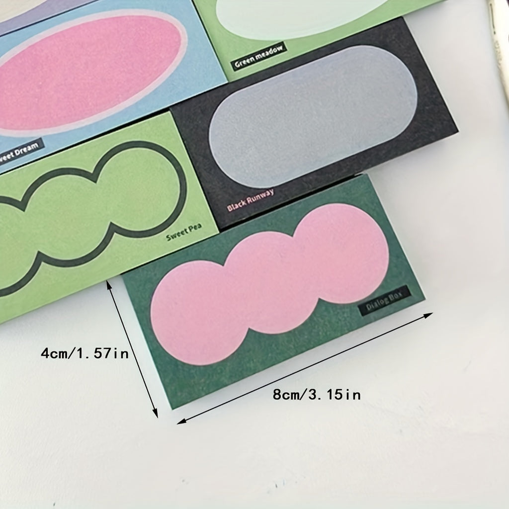 Floral Ink Retro Mini Brick Notepad Sticky Paper 700 Sheets