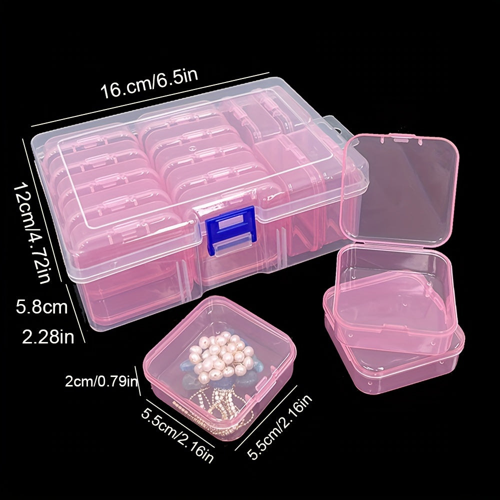 Large Capacity Beaded Storage Box Transparent Plastic