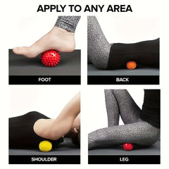 1pc Peanut & Round Massage Ball Set for Fitness & Muscle Relaxation