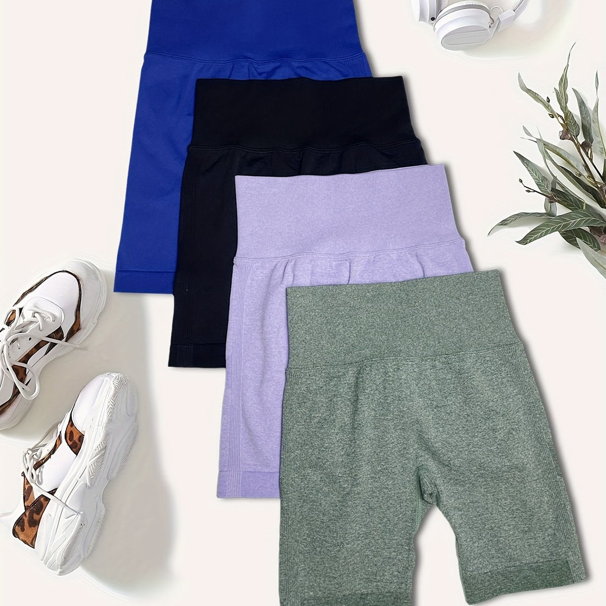 Seamless Yoga Shorts High Stretch Sports Shorts