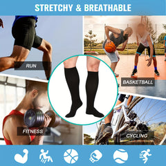 10 Pairs Compression Socks 15-20 mmHg for Sports