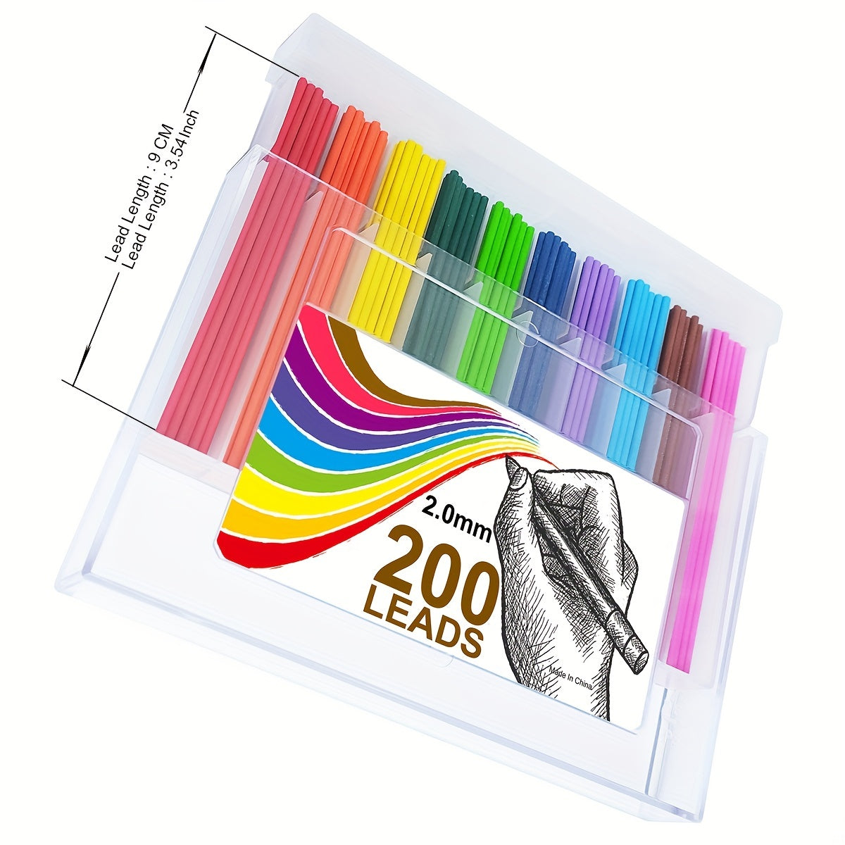 Colored Lead Pencils 2.0mm 10 Unique Colored Pencils Set