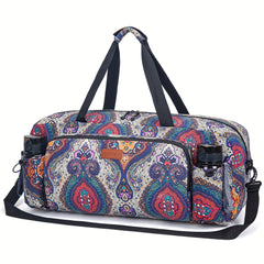 Canvas Yoga Mat Storage Bag Large Capacity Gym Fitness Bag