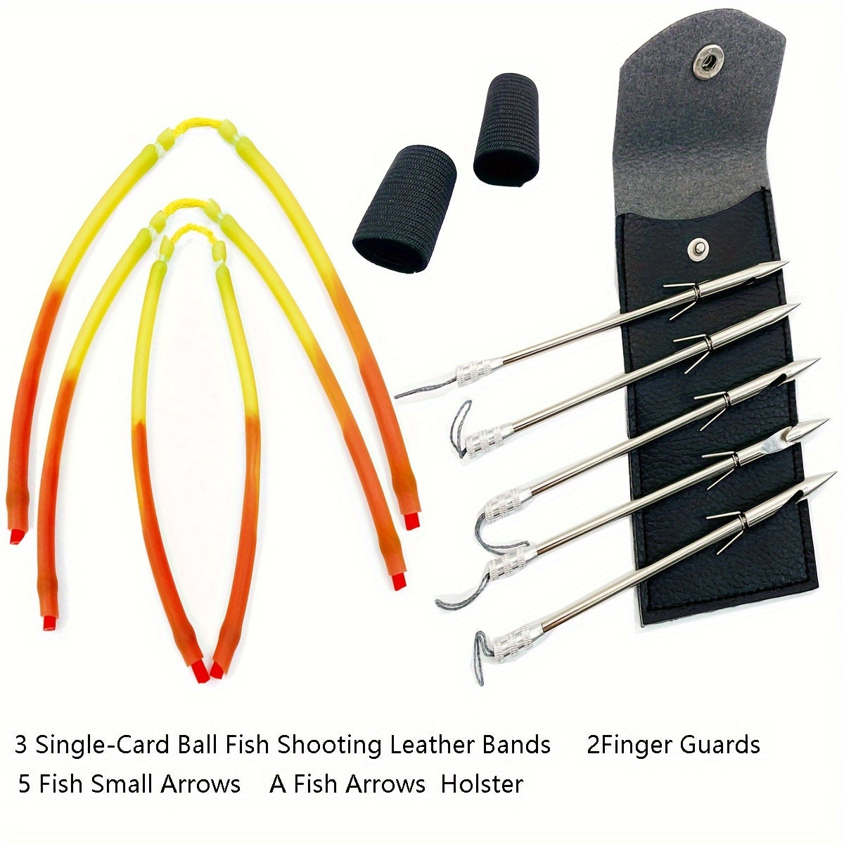 Slingshot Fishing Set Arrow Rubber Band Storage Bag