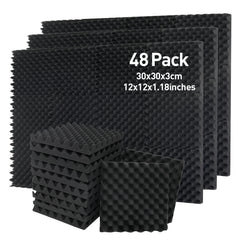 48pcs Sound Absorbing Cotton High Density Egg Cotton Sound Insulation Cotton