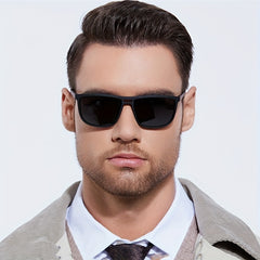 Men's Polarized Square Sunglasses for Outdoor Activities