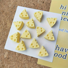 12pcs Decorative Push Pins For Cork Board, Cheese Thumb Tacks For Bulletin Board