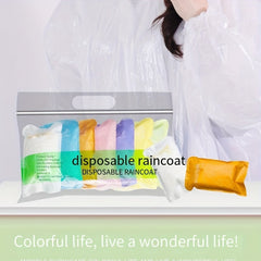 7pcs Portable Disposable Raincoats for Outdoor