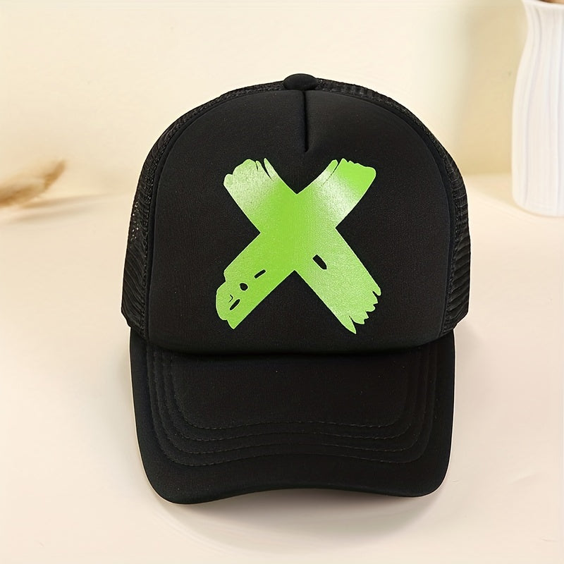Men's Embroidered Baseball Cap Outdoor Mesh Hat