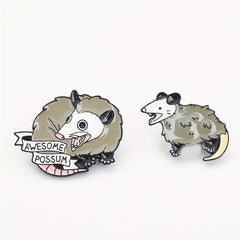 2pcs Cartoon Mouse Brooch Bags Clothing Accessories Men
