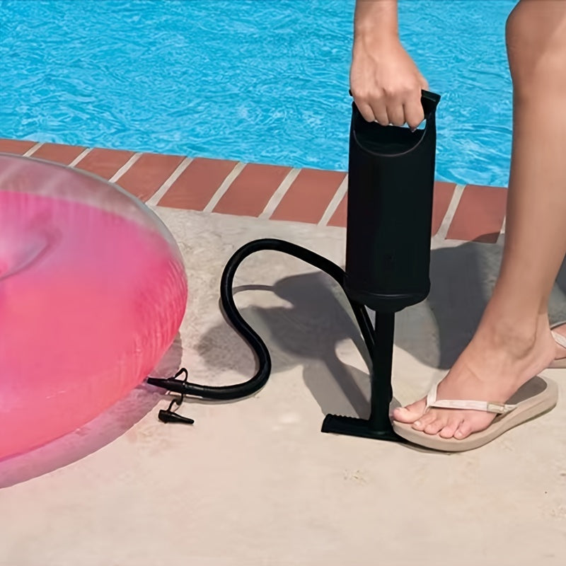 Portable Manual Foot Pump with 1m Hose for Inflatables, Balloons