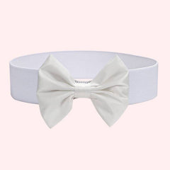 Women's Elastic Cinch Belt with Satin Bow