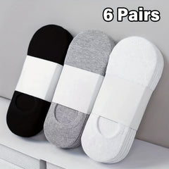 6 Pairs Classic Solid Ankle Socks Women's Stockings & Hosiery