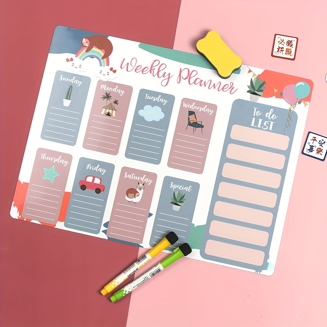 Minimalist Magnetic Memo Whiteboard for Fridge