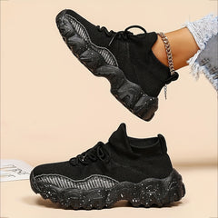 Women's Knitted Comfort Sneakers Lightweight Sports Shoes