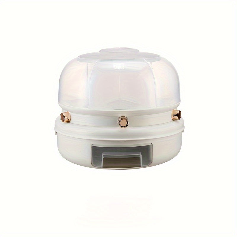 360 Rotating Grain Dispenser Kitchen Beans Container Airtight Grain Box