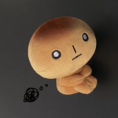 Quirky Burnt Toast Keychain Plush - Adorable Fail Bread Toy