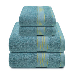 2pcs Embroidered Towel Set, Soft & Absorbent, Family & Bathroom Decor