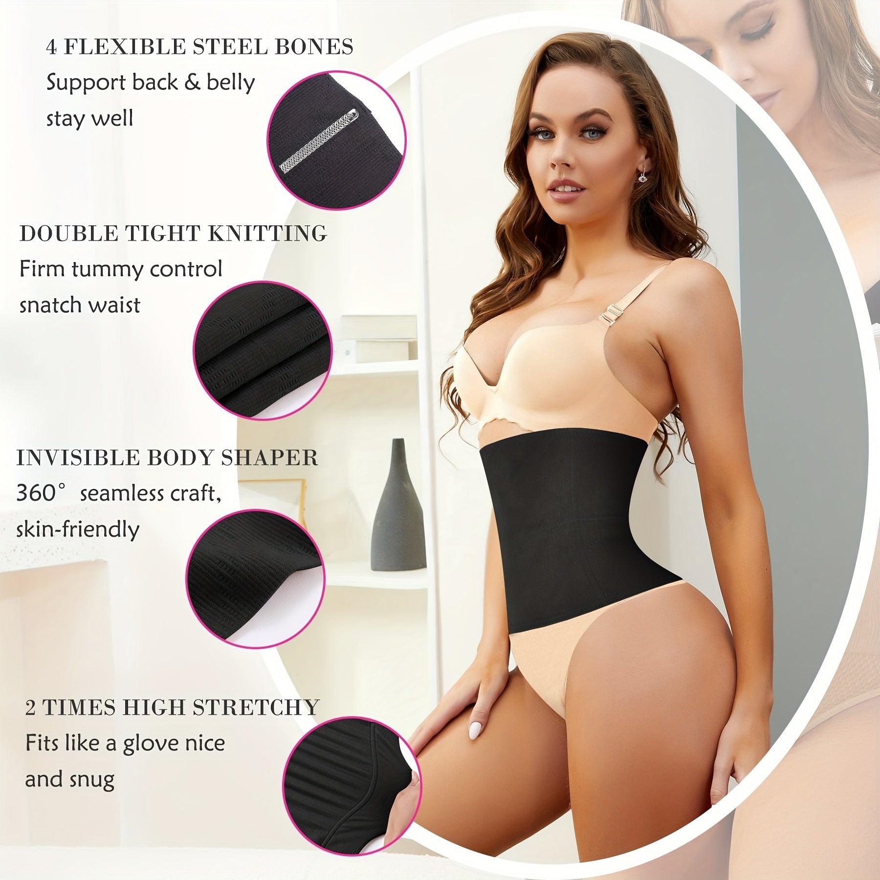 Tummy Control Girdle Belt Waist Trainer Slim Wrap Women's Shapewear