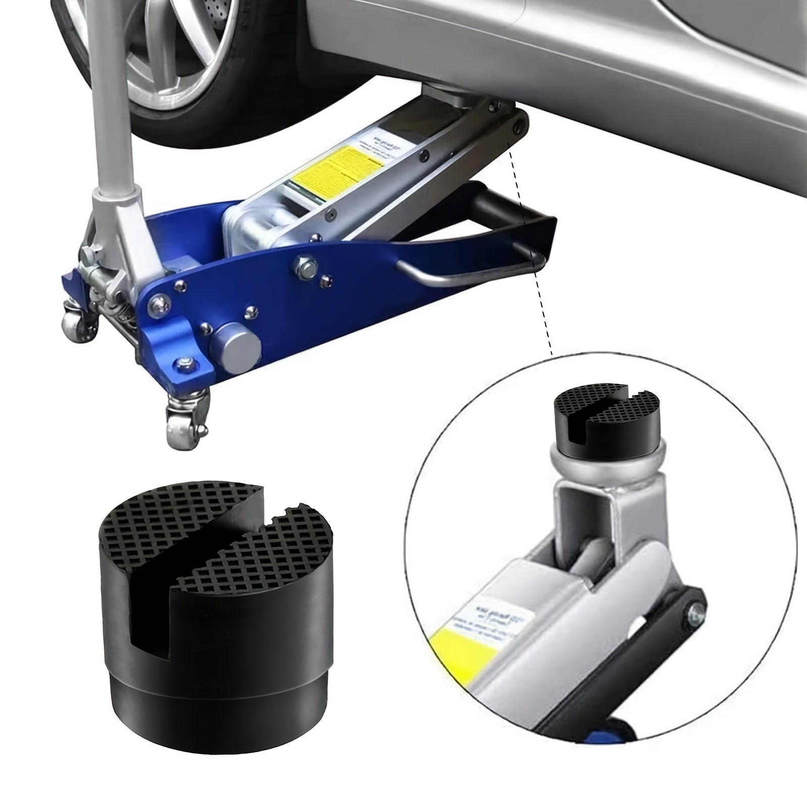 Car Jack Support Rubber Pad - Rearguard Adapter Pad - Frame Railway Rubber Pad
