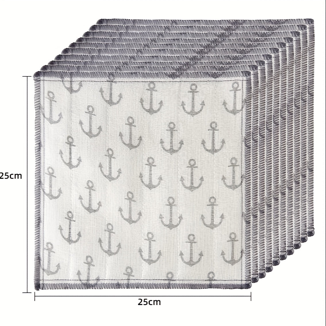 10pcs Cotton Gauze Dish Cloth Absorbent Towel Kitchen Cleaning Pad