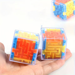 6pcs 3D Mini Maze Toys Puzzle Toys Rotating Random Colors
