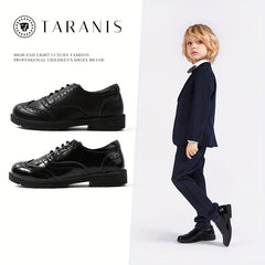 TARANIS Classic Solid Low Top Loafer Shoes For Boys