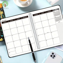 Trees 1pc Monthly Planner Calendar 2 Year Weekly Monthly Planner