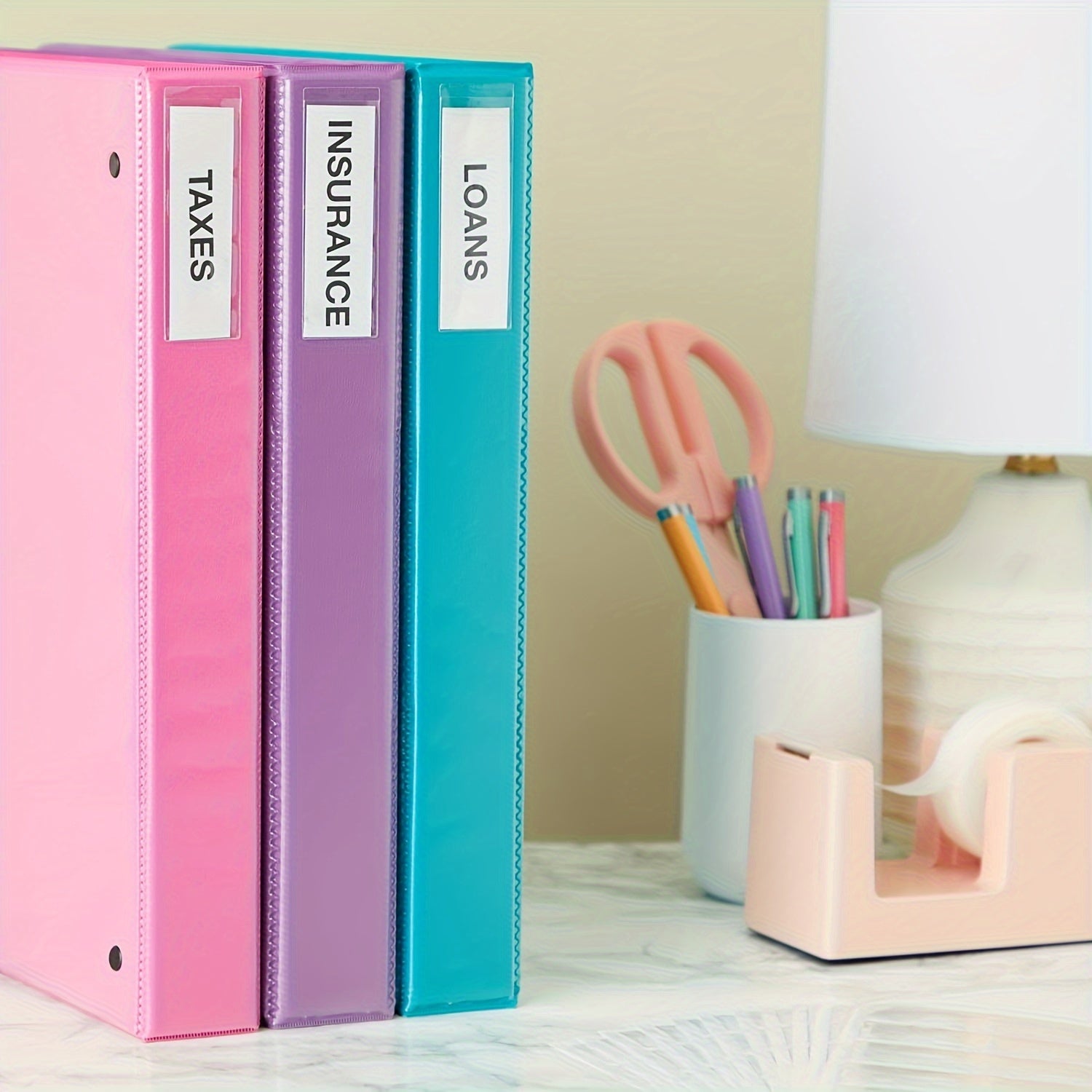20Pcs Adhesive Label Holders with Cardstock and Clear Bags