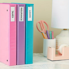 20Pcs Adhesive Label Holders with Cardstock and Clear Bags