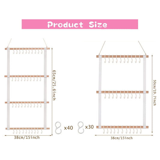 Wall Hanging Headband Holder Room Decoration Organizer Storage Rack