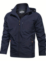 Men's Casual Zip Up Jacket Coat For Spring Fall Outdoor