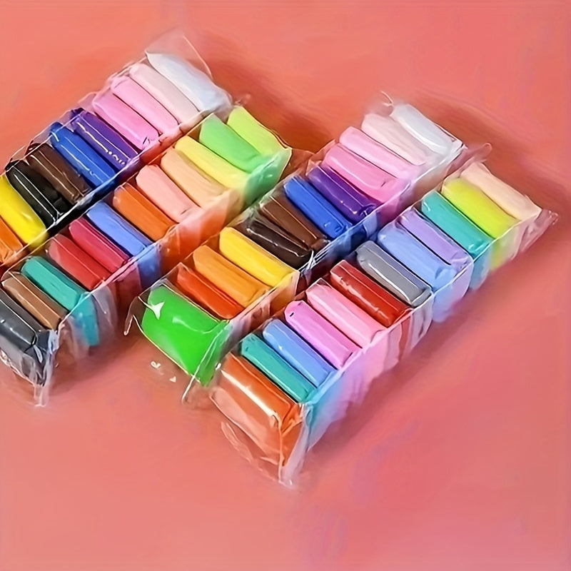24 36 48 DIY Lightweight Clay Set Kids Art Supplies Modeling Soft Play