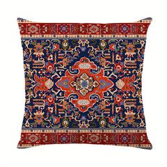 Bohemian Red Throw Pillow Case 100% Polyester 44x44