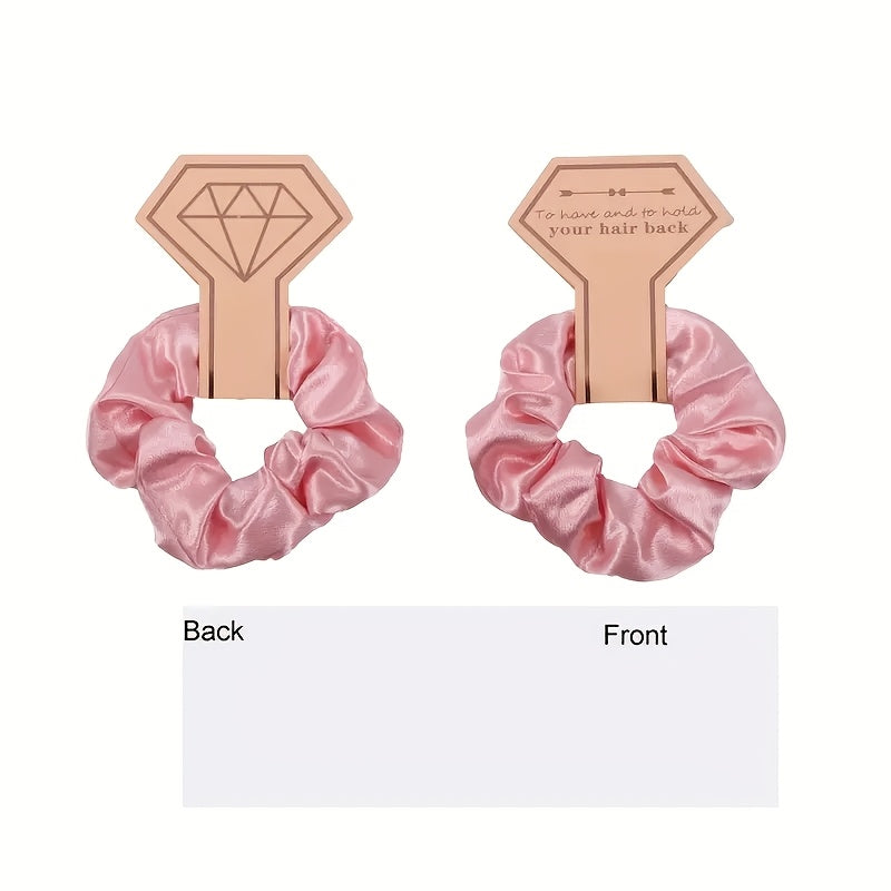 Heart Shaped Glasses & Satin Scrunchies Set - Wedding Accessories