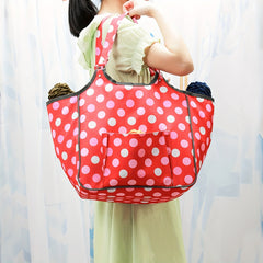 Dot Printed Sewing Machine Bag Waterproof Dustproof Handbag